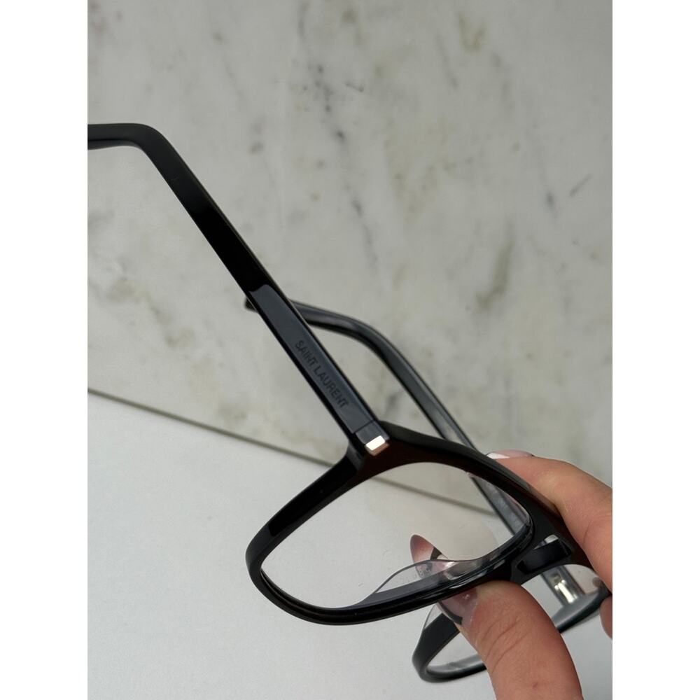 NEW Saint Laurent SL596 Dune Opt Aviator Frames in Black - Picture 5 of 6